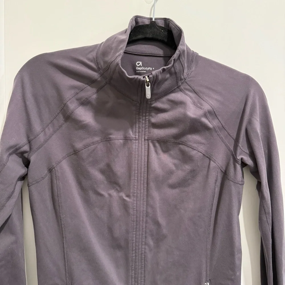 GapBody Vintage Gray Zip Up Athletic Jacket - Picture 2 of 10